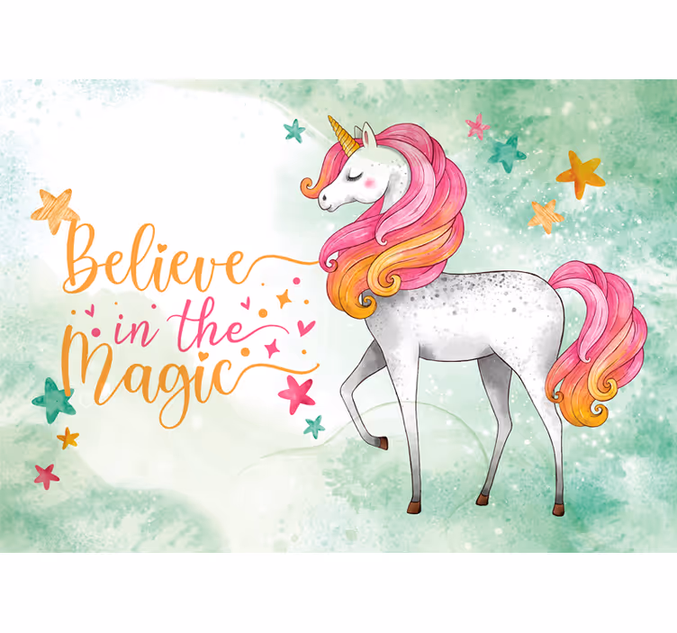 Children room roller blind you are a magical unicorn - TenStickers