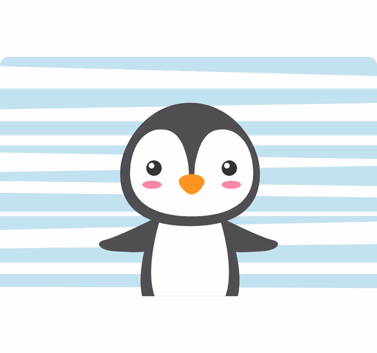 Happy penguin children room roller blind - TenStickers