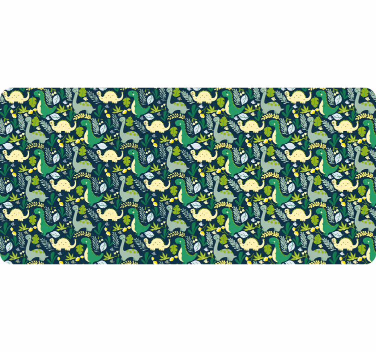 Children room roller blind with hand-drawn dinosaurs - TenStickers