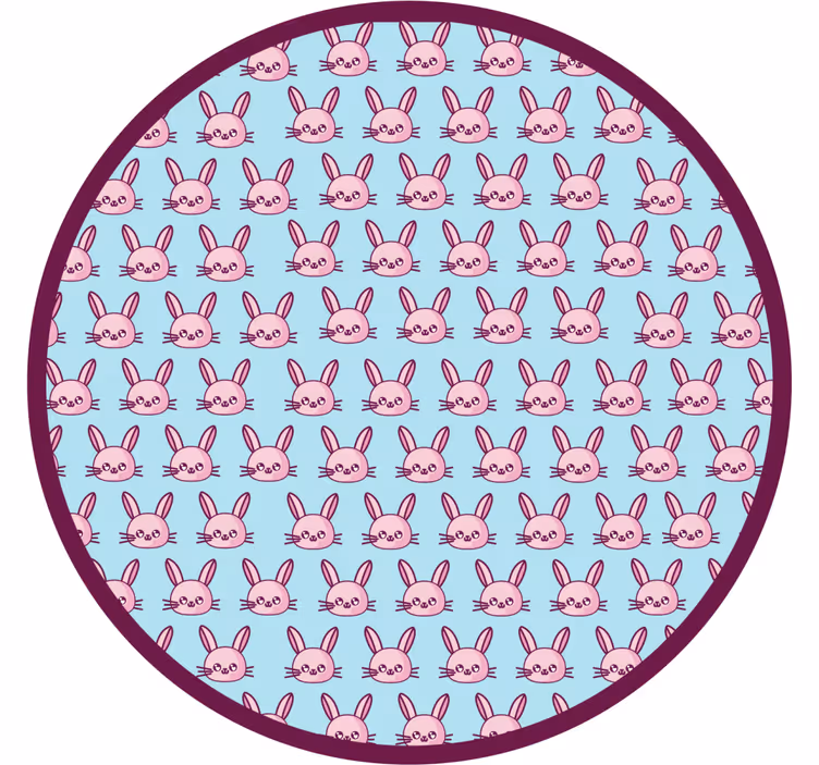 Children room roller blind anime rabbits - TenStickers