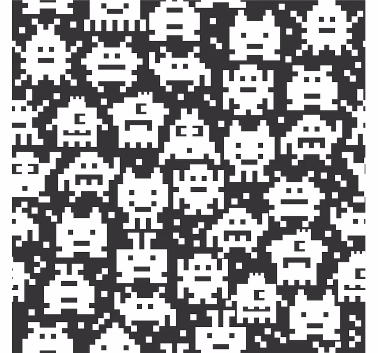 Children room roller blind videogame monsters - TenStickers