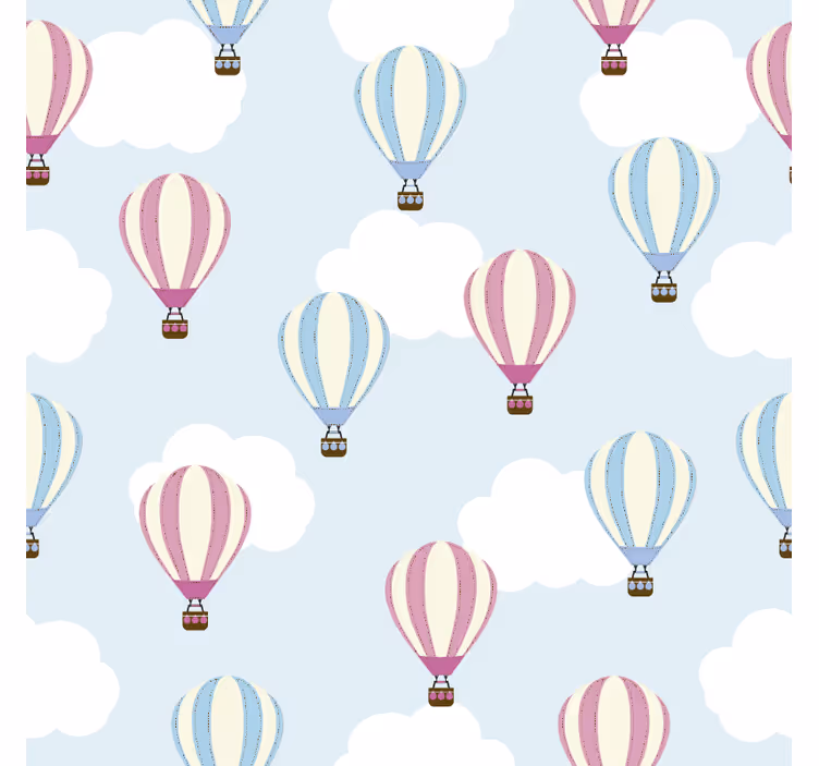 Children room roller blind sky and balloons pattern - TenStickers