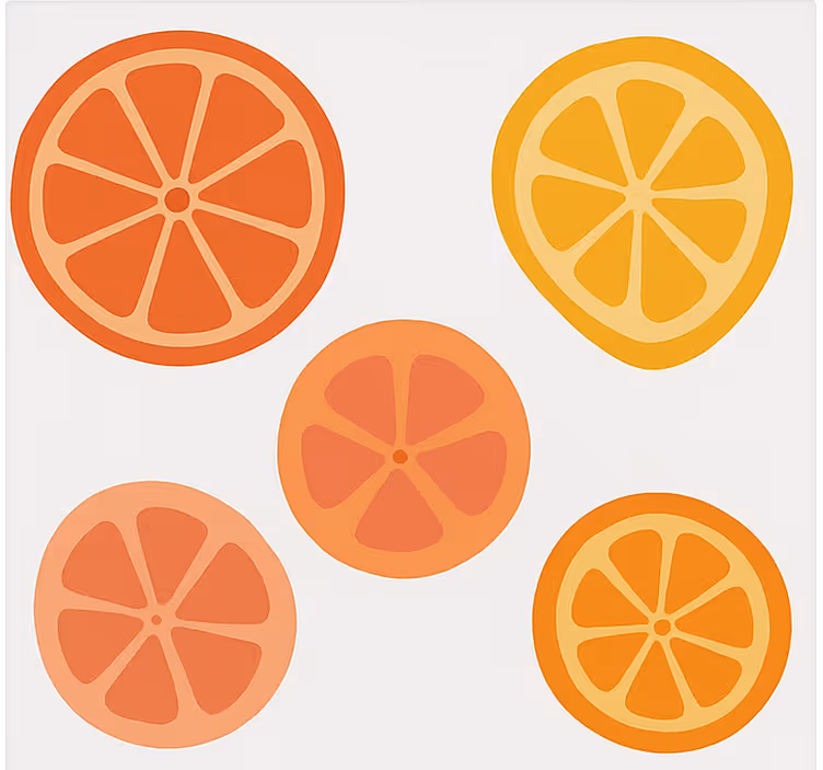 Fruit and vegetable roller blind citrus - TenStickers