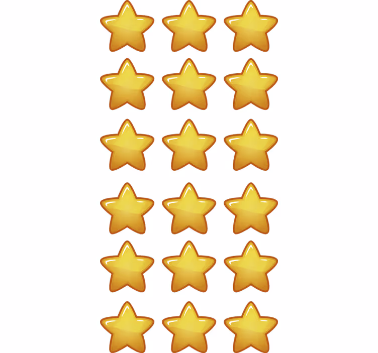 Children room roller blind geometric star patterns - TenStickers