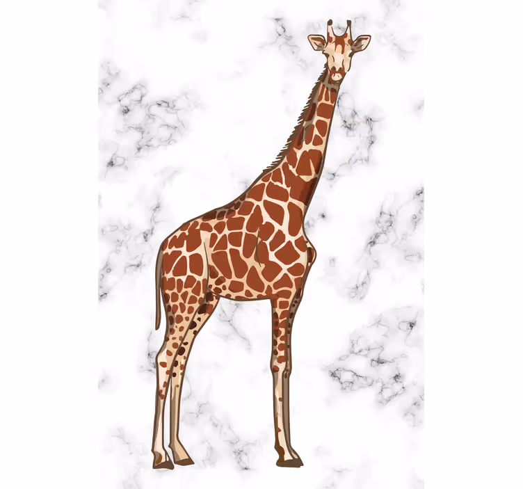 Children room roller blind happy giraffe portrait 3 - TenStickers