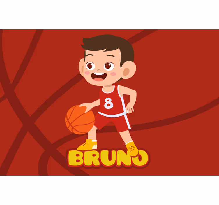 Children room roller blind kid basketball player - TenStickers