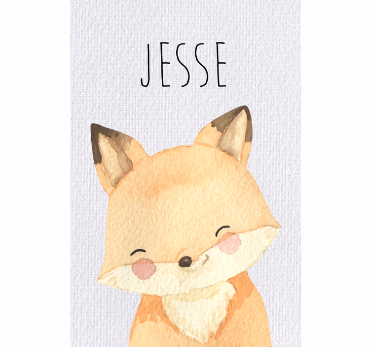 Children room roller blind forest animals fox - TenStickers