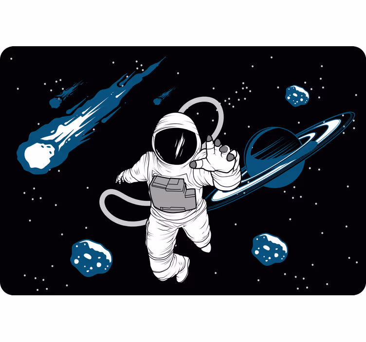 Children room roller blind with hand drawn astronaut - TenStickers