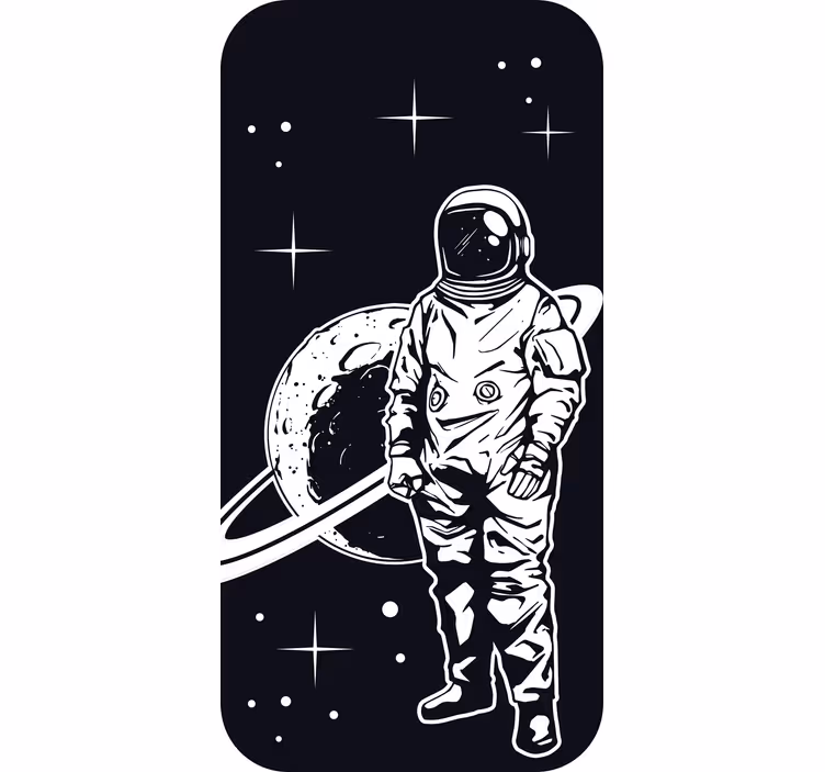 Children room roller blind astronaut and planet design - TenStickers