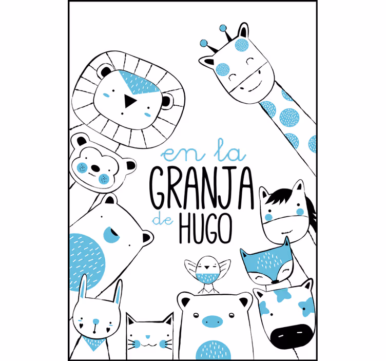 Children room roller blind on pepito's farm - TenStickers