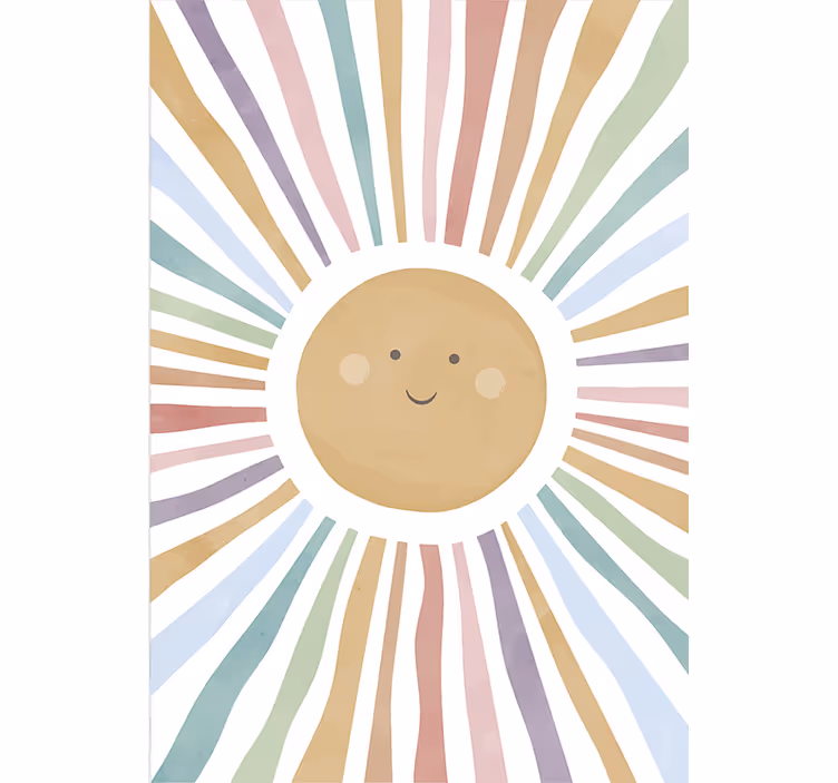 Children room roller blind sunny smiles - TenStickers