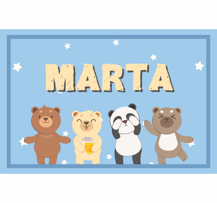 Children room roller blind adorable bear customisable - TenStickers