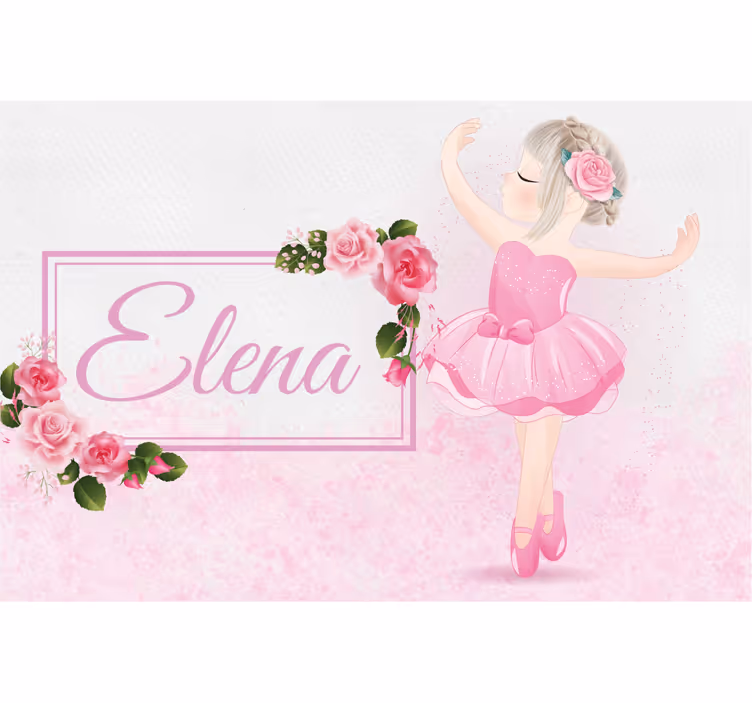 Ballet dancer children room roller blind - TenStickers