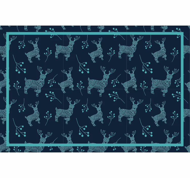 Children room roller blind featuring handmade reindeer - TenStickers