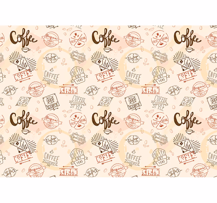 Kitchen roller blind coffee kitchen wall poster - TenStickers