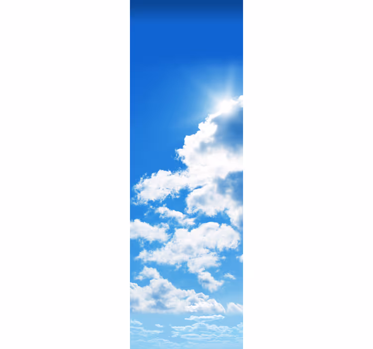Kitchen roller blind cloud fridge decal - TenStickers