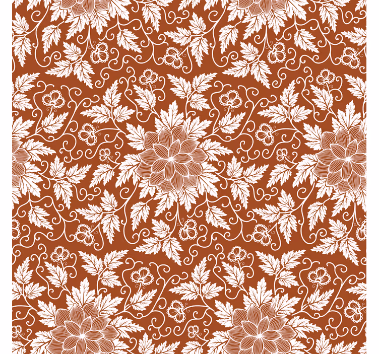 Kitchen roller blind floral paisley tile design - TenStickers