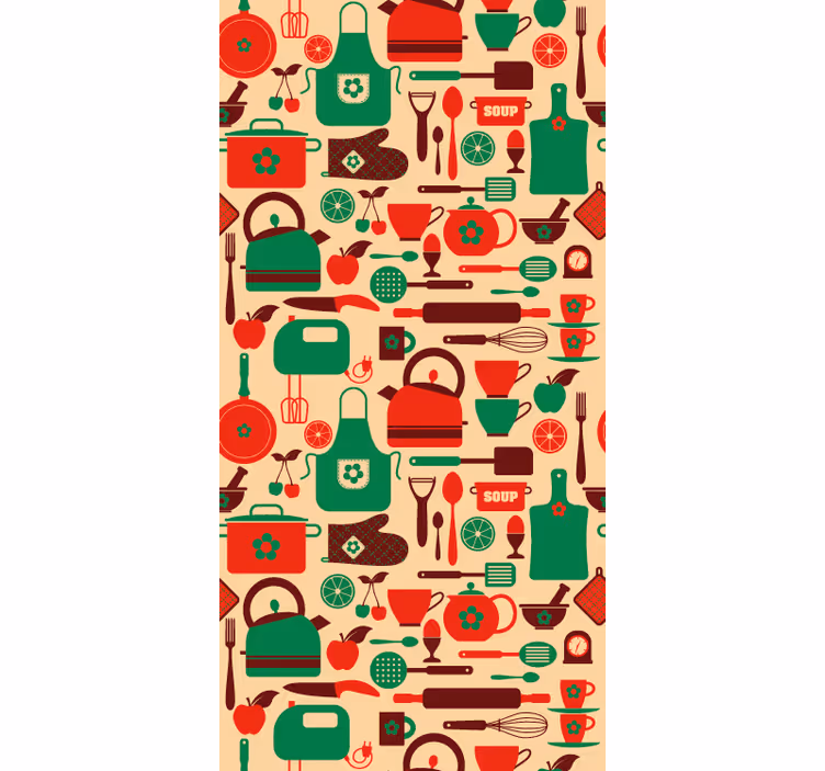 Kitchen roller blind kitchen drawer vinyl cover - TenStickers