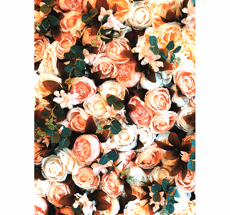 Kitchen roller blind bouquet of roses - TenStickers