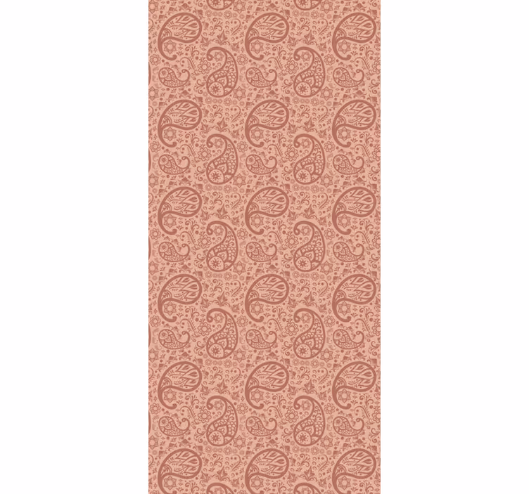 Kitchen roller blind paisley pattern refrigerator - TenStickers