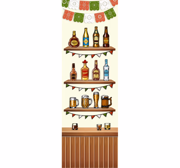 Kitchen roller blind tequila decorative vinyl - TenStickers