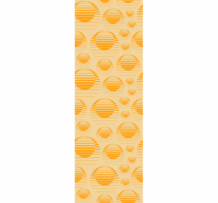 Kitchen roller blind retro sun fridge design - TenStickers