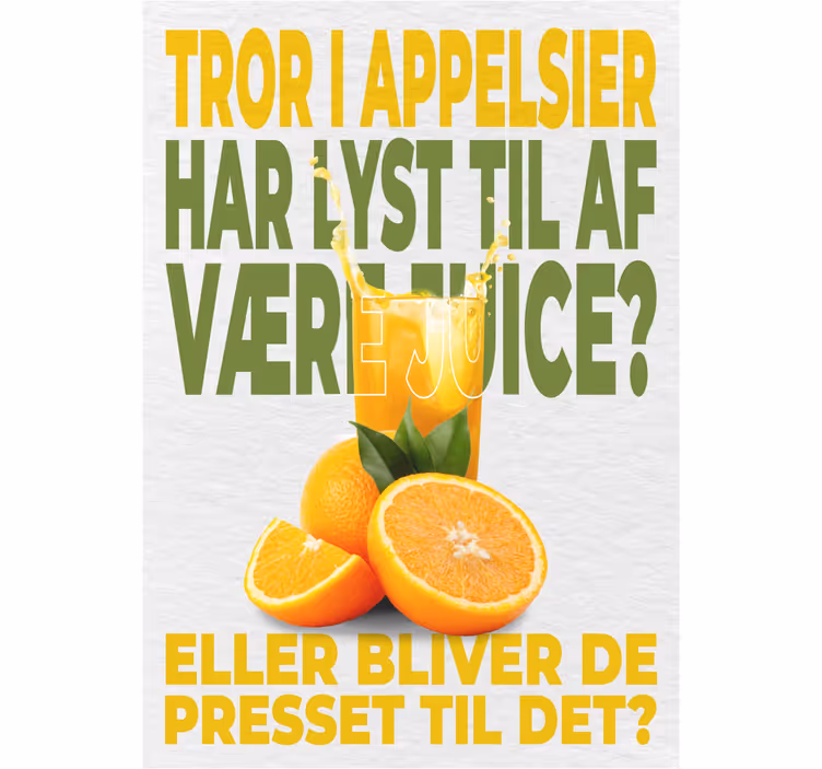 Kitchen roller blind for oranges that want juice - TenStickers