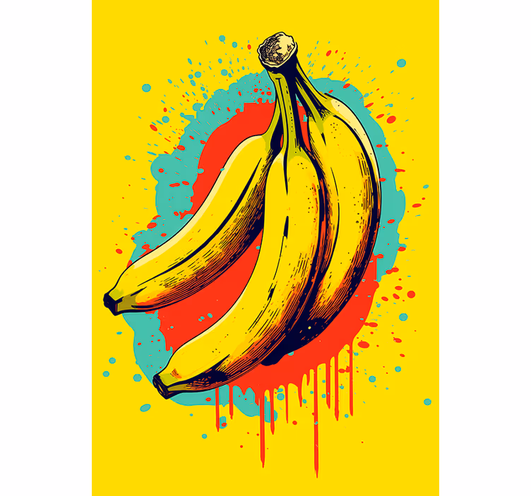 Kitchen roller blind with three bananas design - TenStickers