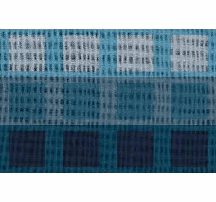 Blue roller blind modern blue patterns tablecloth - TenStickers
