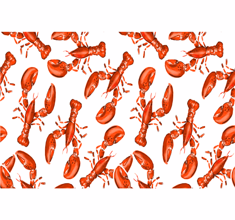 Red roller blind red lobster - TenStickers