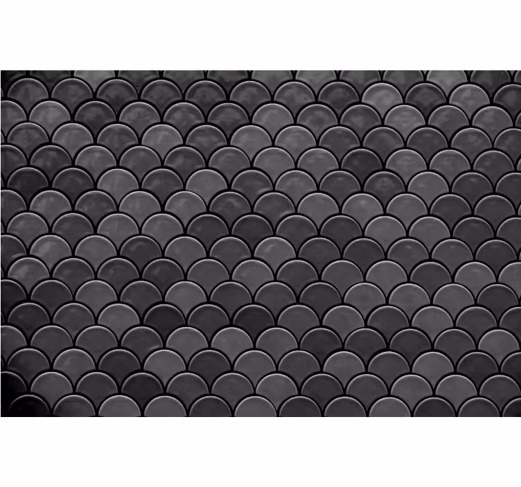Black roller blind black scales design - TenStickers