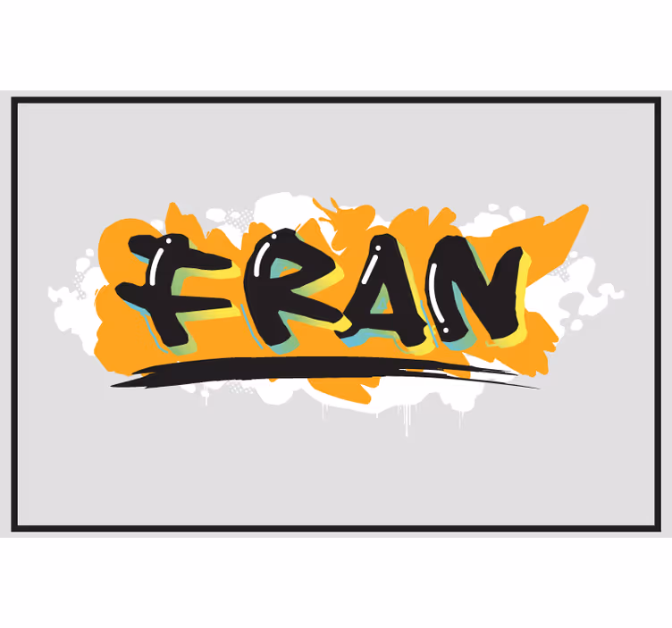 Gray roller blind with urban style colorful graffiti - TenStickers