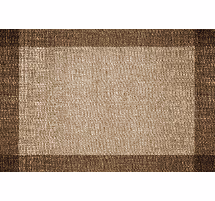 Beige roller blind brown placemat with border - TenStickers