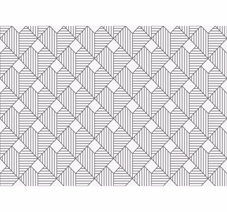 Outdoor roller blind in white geometric pattern - TenStickers