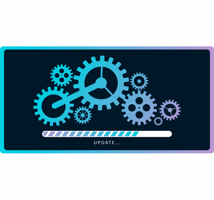 Office roller blind with loading gears - TenStickers