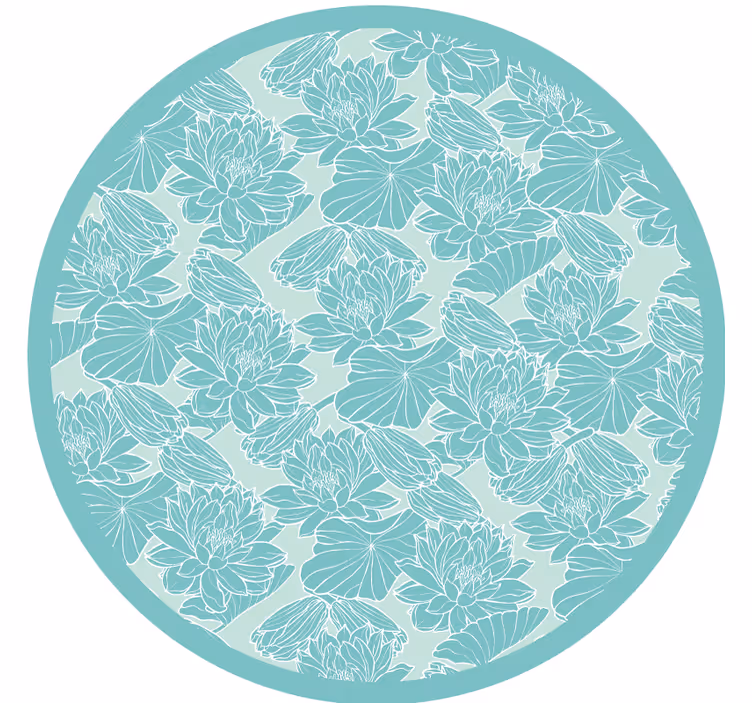 Bedroom roller blind lotus design - TenStickers