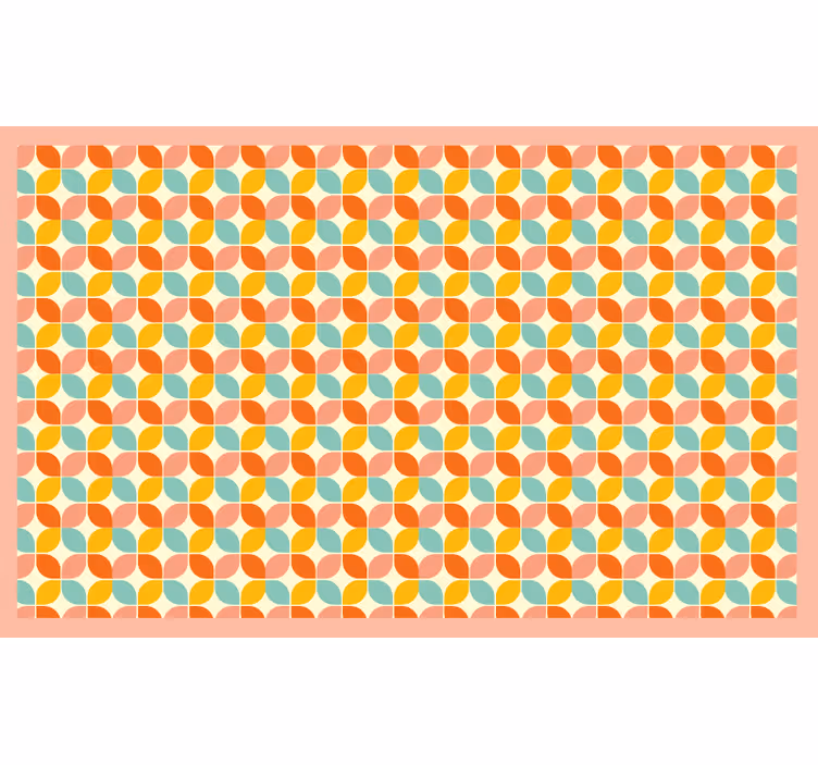 Bedroom roller blind in multicolored squares - TenStickers