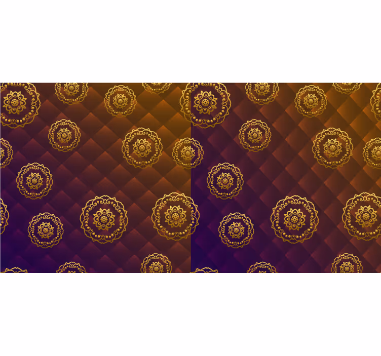 Bedroom roller blind with multicolor elegant mandala - TenStickers