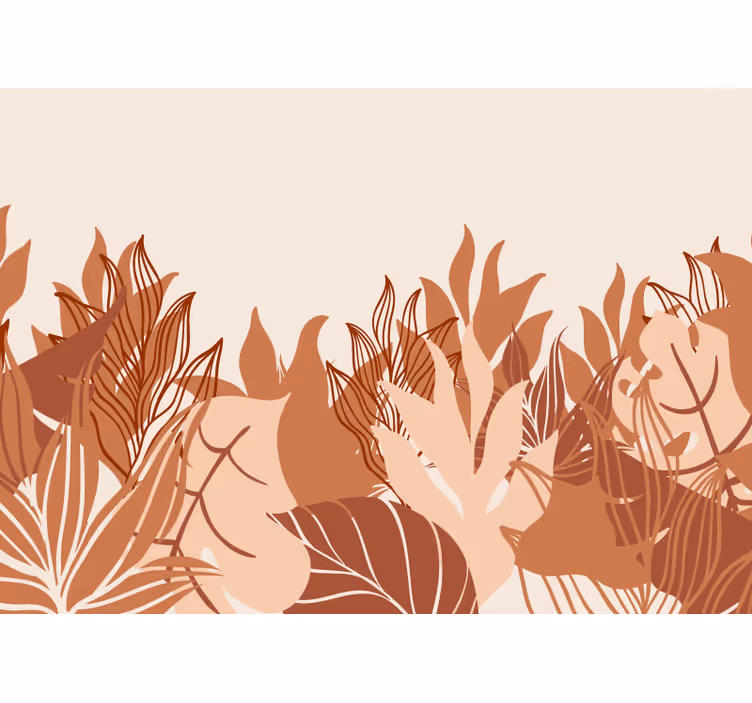 Living room roller blind tropical landscape design - TenStickers