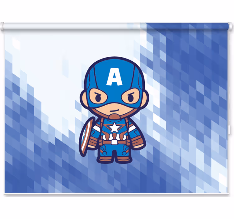 Children room roller blind avengers superheroes - TenStickers