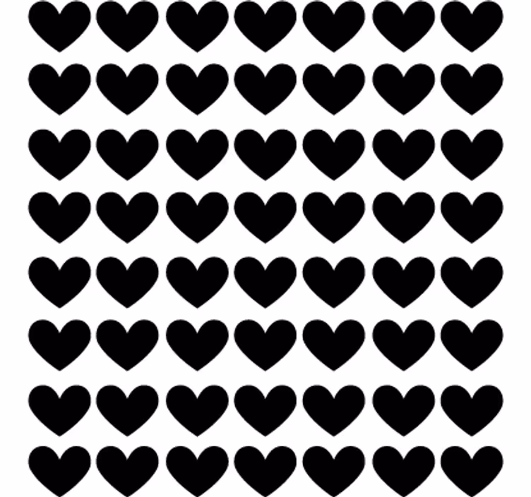 Teenage bedroom roller blind heart dot vinyl - TenStickers