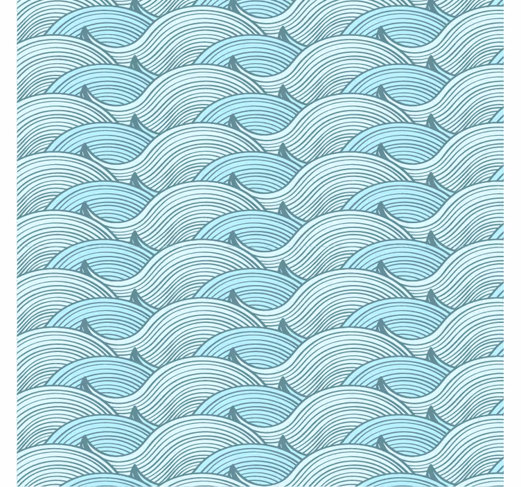 Teenage bedroom roller blind wave pattern - TenStickers
