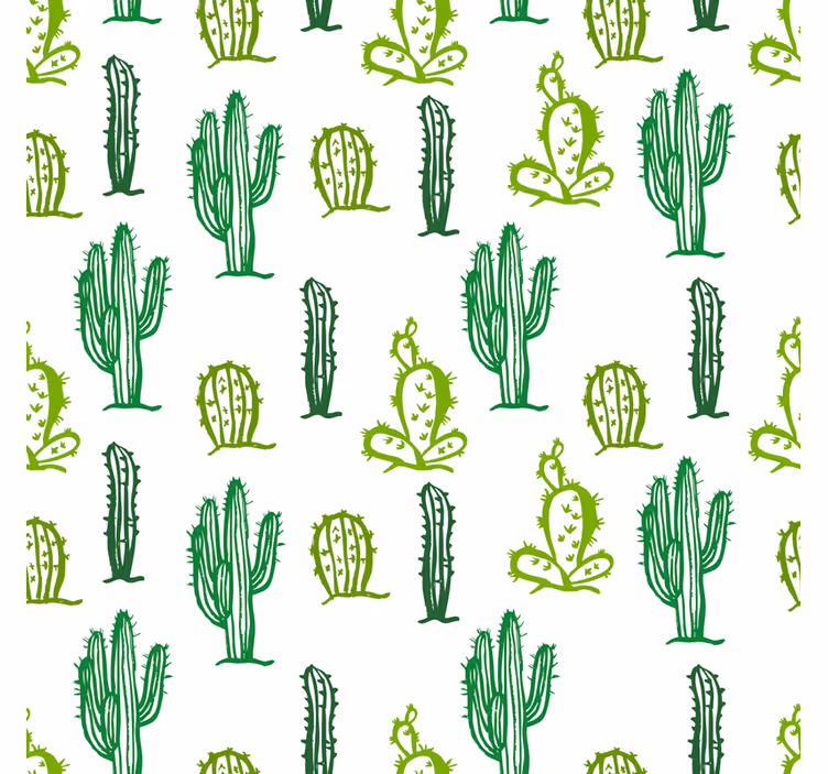Teenage bedroom roller blind cactus pattern furniture - TenStickers