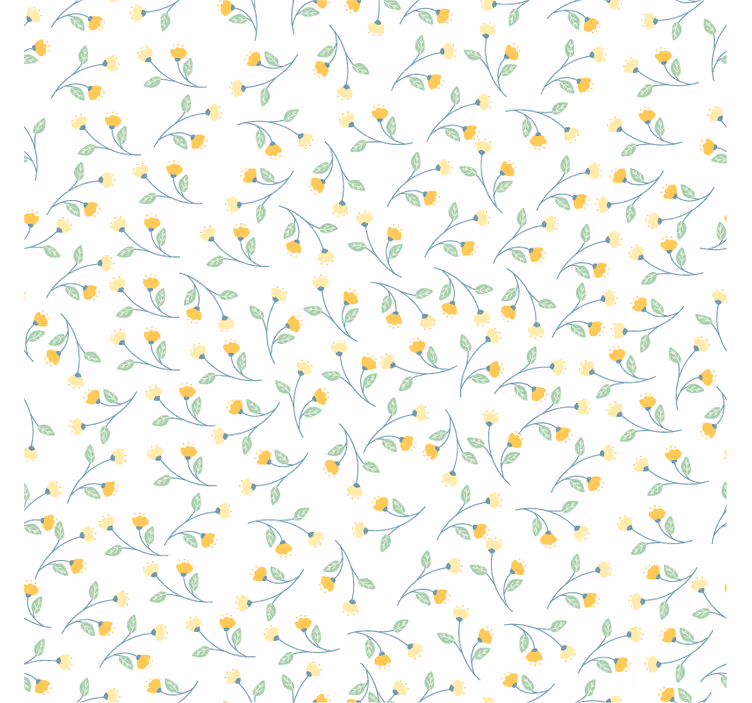 Teenage bedroom roller blind spring pattern - TenStickers