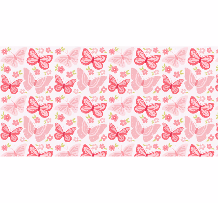 Teenage bedroom roller blind butterfly drawings - TenStickers