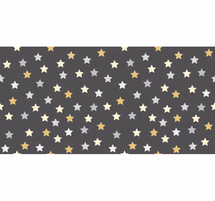 Teenage bedroom roller blind golden stars design - TenStickers