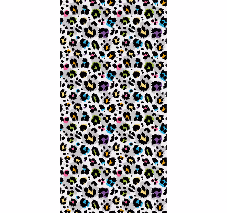 Teenage bedroom roller blind with colorful dots on white - TenStickers