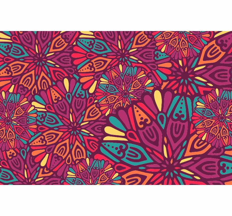 Pinkish mandalas teenage bedroom roller blind - TenStickers