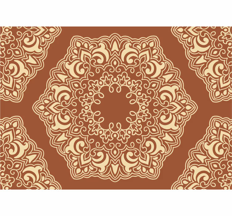 Beige roller blind in vintage russian style - TenStickers