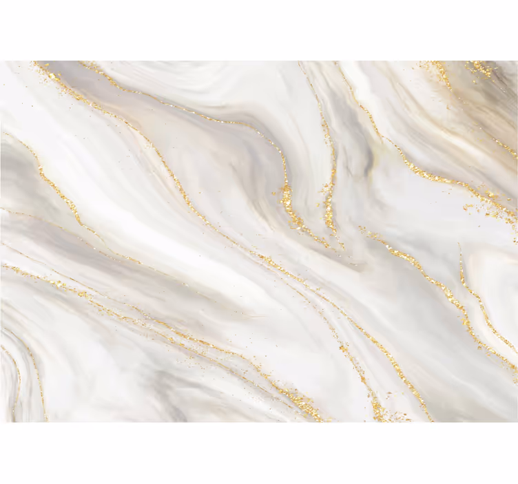 White and gold marble texture and pattern roller blind - TenStickers
